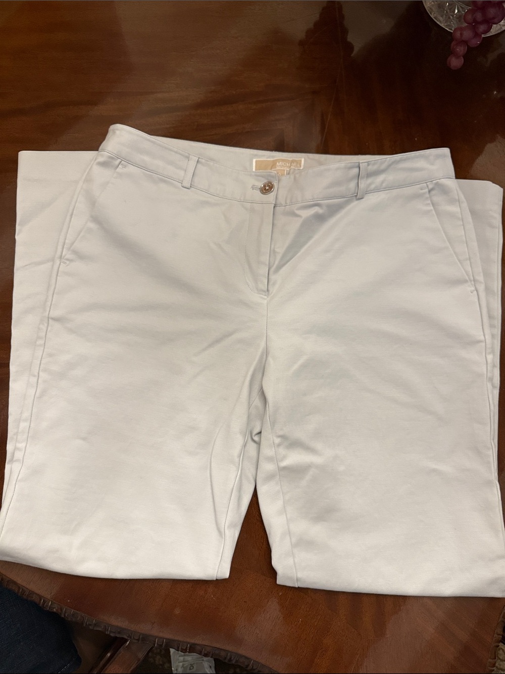 Michael Kors Off-White Straight-Leg Women's Jeans